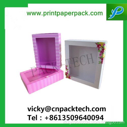 Custom Rigid Cardboard PVC Window Cosmetic Perfume Packaging Paper Boxes Baby Care Product Packaging Perfume Packaging Box Makeu